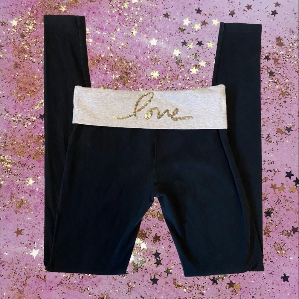 Vintage y2k Victoria’s Secret Fold Over Leggings